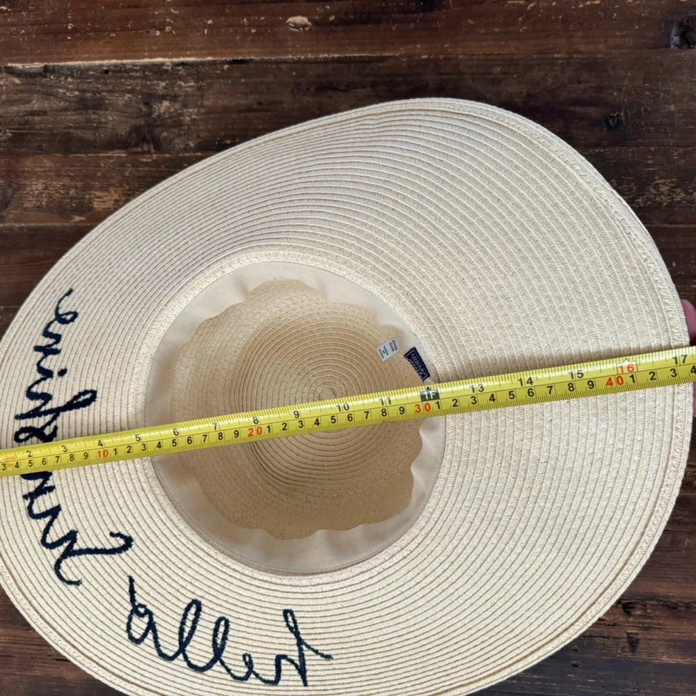NWOT Joules women’s Hello Sunshine sun hat in natural